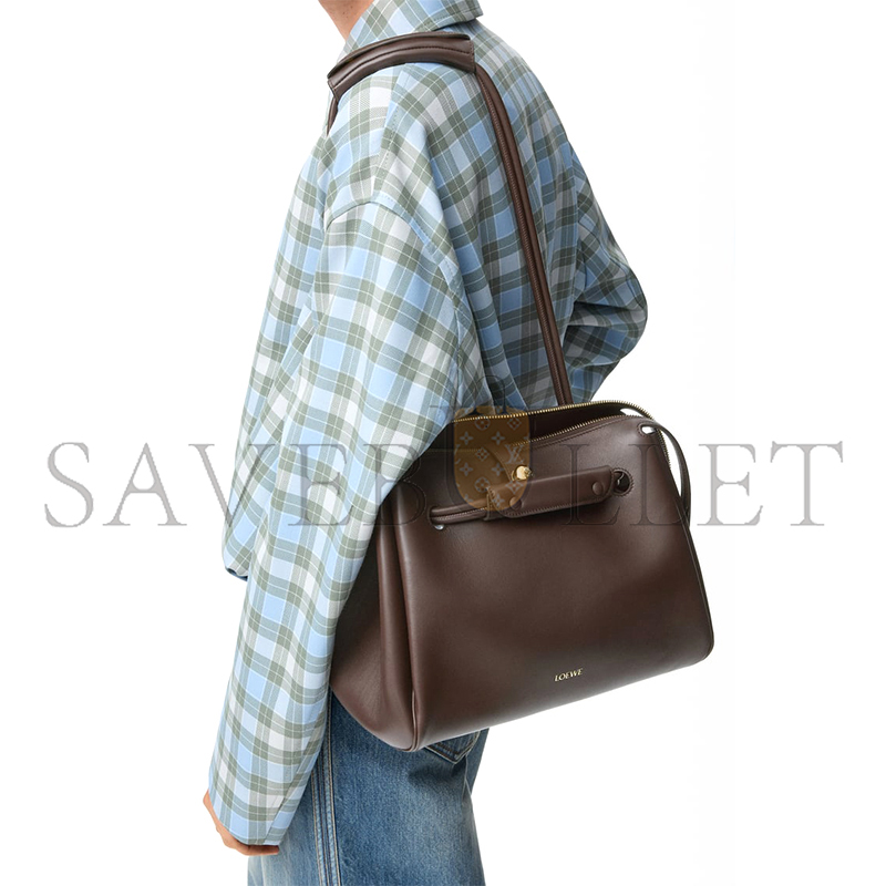 l0ew* medium madrid bag in S*pple calfskin aanbab1x01-0018 (28.5*23*11cm)